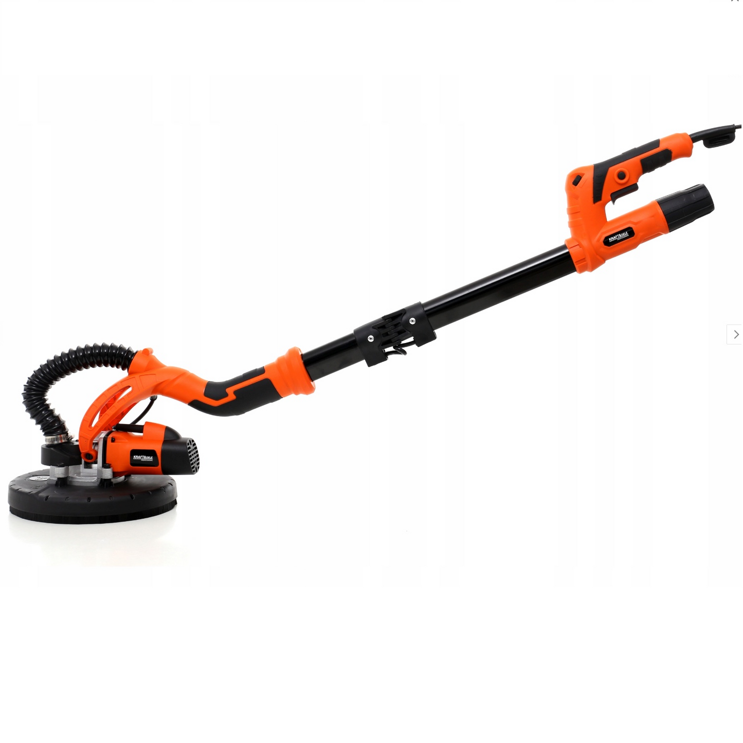 *OFERTE-DE-VARA* Set Slefuitor pereti girafa cu aspirator Kraft&Dele KD1542, 710W, 225mm + Aspirator umed uscat industrial fara sac 5156, 1400W, 25L, cu priza scule