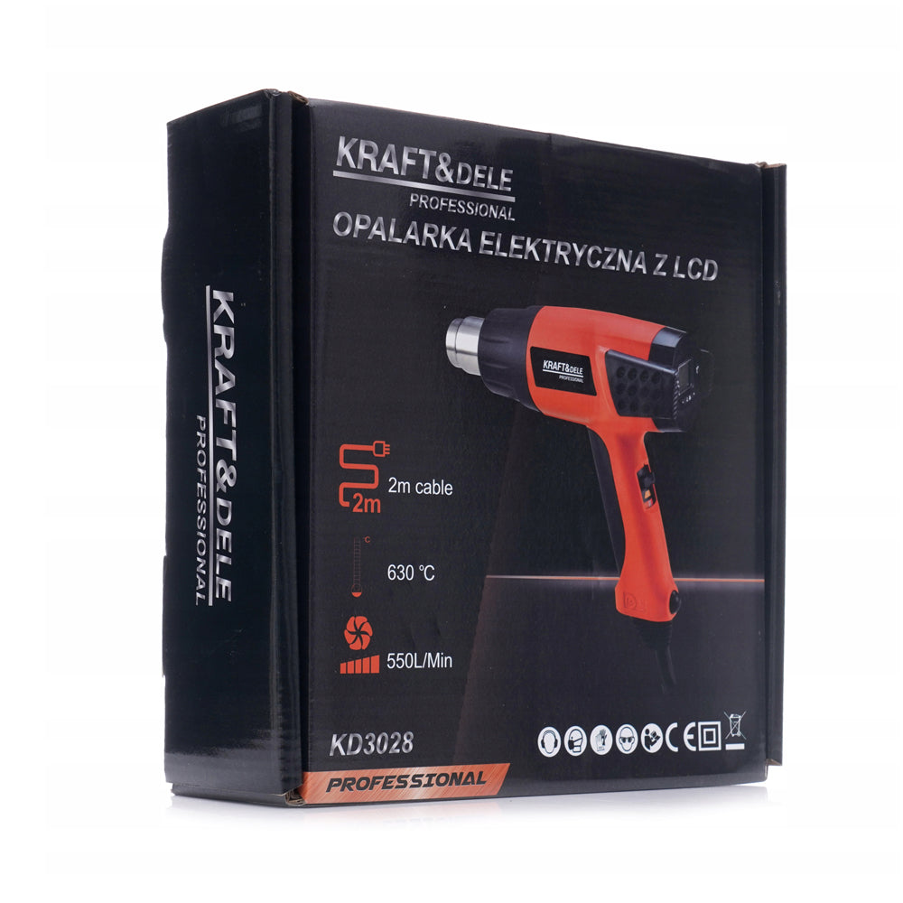 *BLACK-FRIDAY* Suflanta aer cald KRAFTSON % Import Polonia % 3028, 2000W, 3 trepte, 630ᵒC