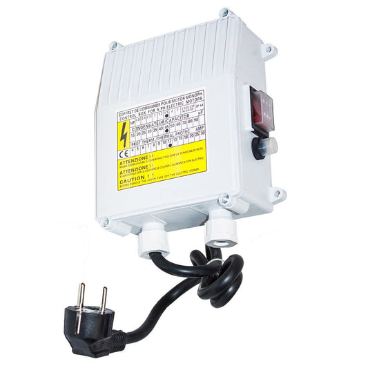 Tablou comanda pompa universal, 750W-1100W, condensator incorporat