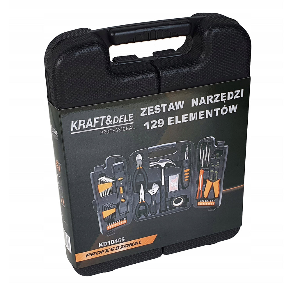*OFERTE-DE-VARA* Trusa scule KRAFTSON % Import Polonia % 10465 129 bucati, valiza de transport inclusa