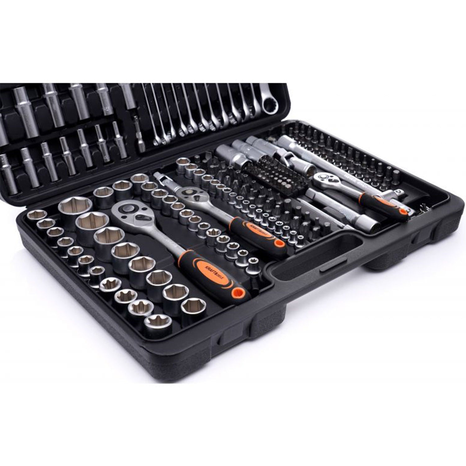 Trusa scule Kraft&Dele KD10470 219 bucati, valiza de transport inclusa