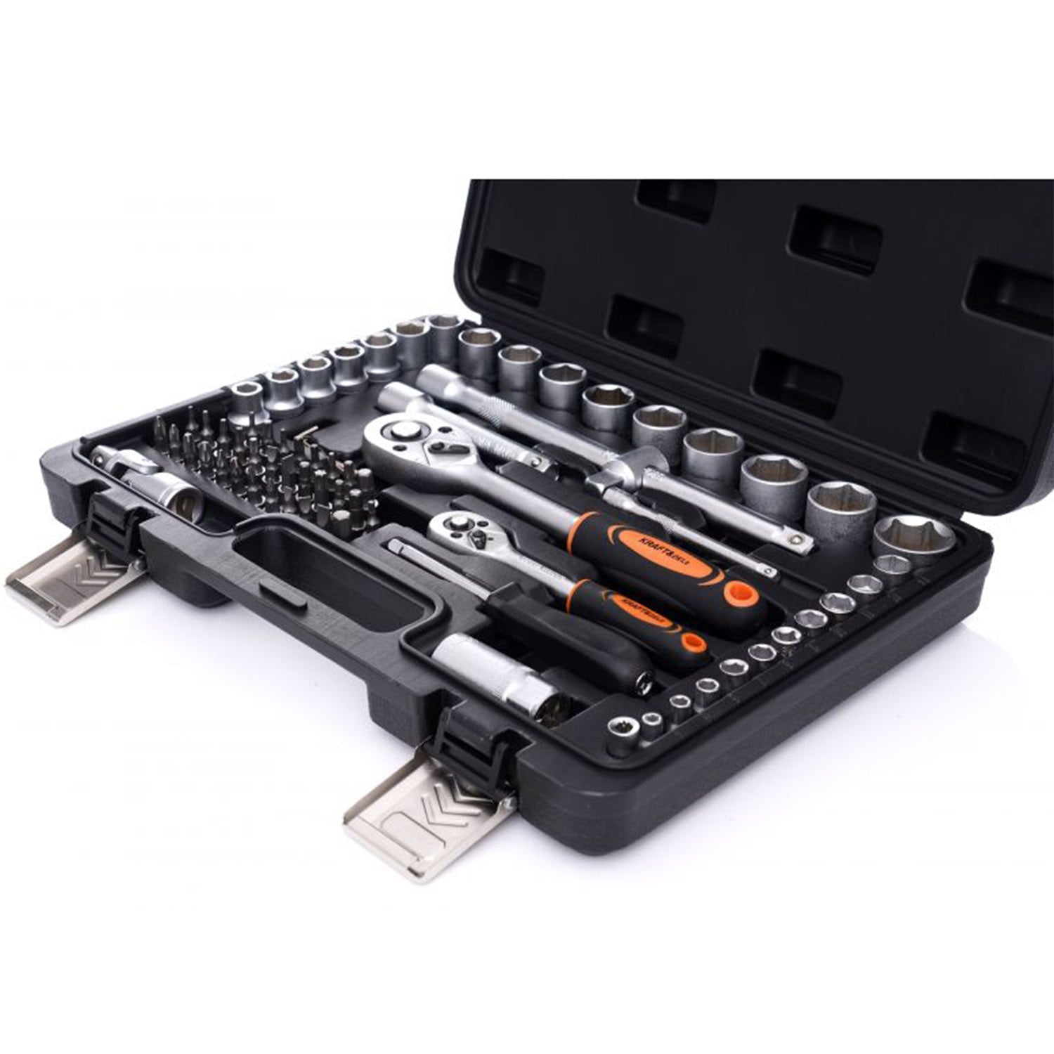 Trusa scule Kraft&Dele KD10833 72 bucati, valiza de transport inclusa