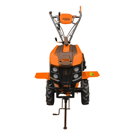 Motocultor 10CP, motor DIESEL 4 timpi, cu plug reversibil mare + roti metal, NOB
