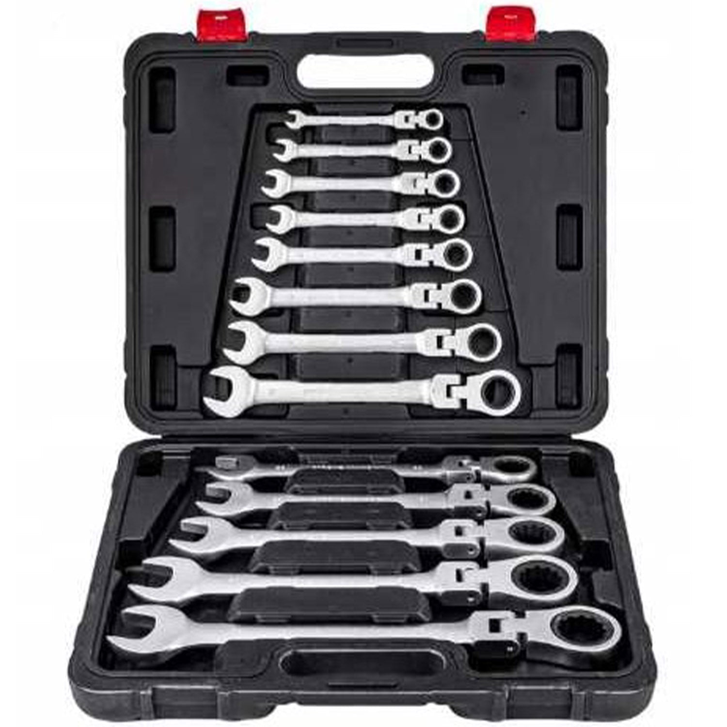 Set chei combinate cu clicket, include 12 elemente, 8-19MM, POLSKI K11304, Poza1