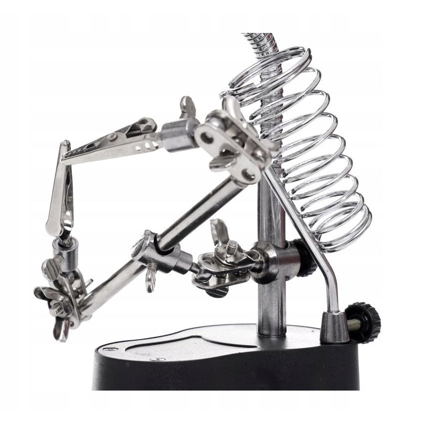 Suport lucru electronisti sau ceasornicari, include lupa marire si LED, POLSKI K10455, Poza4