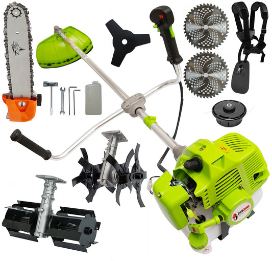 SEZONUL-OFERTELOR Motocoasa VÖKNER S GT-4900, 6.5CP, 9000 RPM, extraVIDIA, + prasitoare + cultivator + adaptor tip drujba