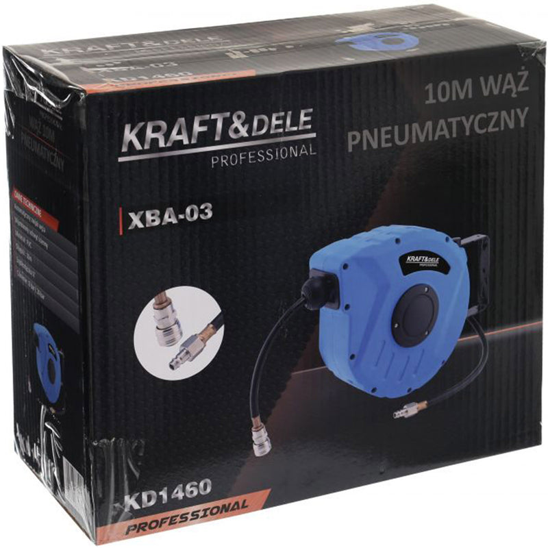 Furtun pneumatic cu tambur Kraft&Dele KD1460, 10M , 1/4