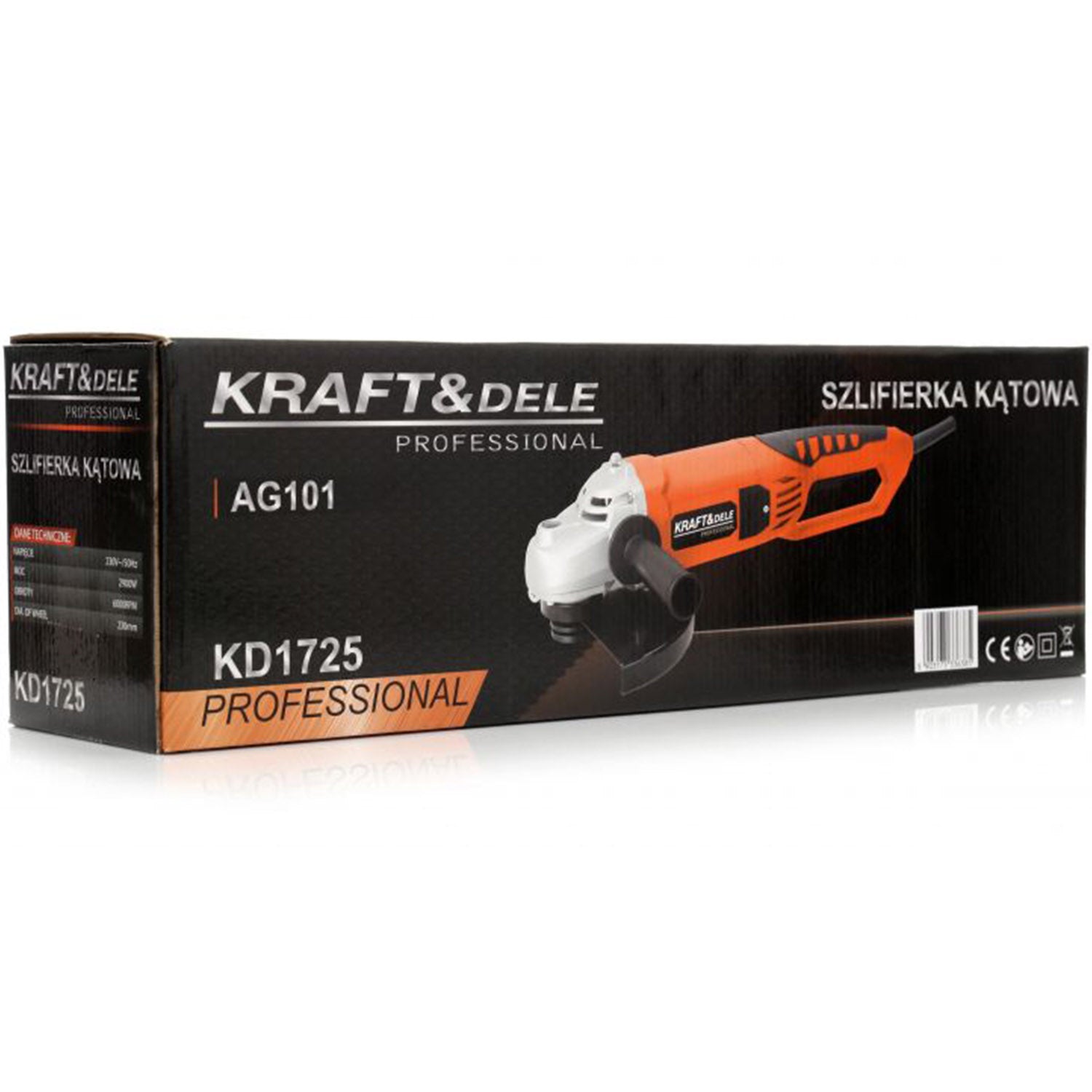 Polizor unghiular / flex Kraft&Dele KD1725, 2900W, 6000RPM, disc 230mm