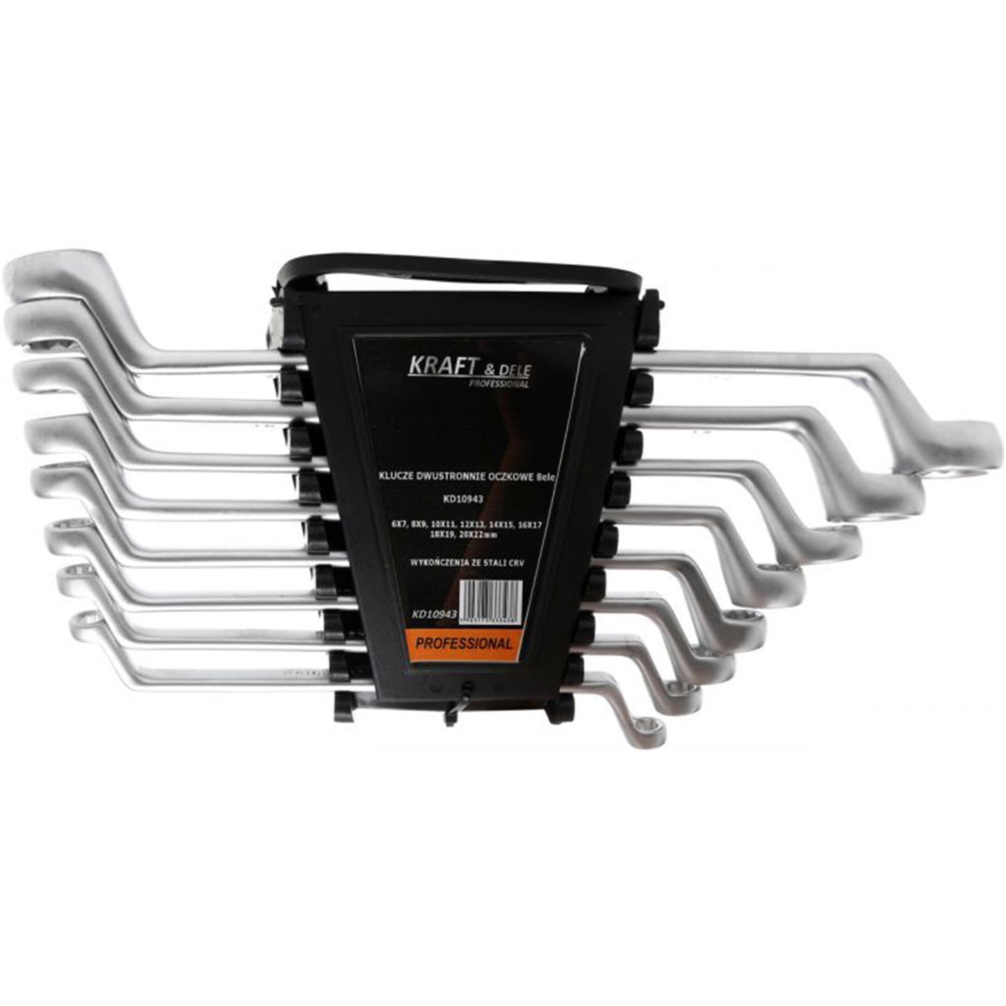Set chei inelare cu cot, 8 piese, Kraft&Dele KD10943, 6-22MM