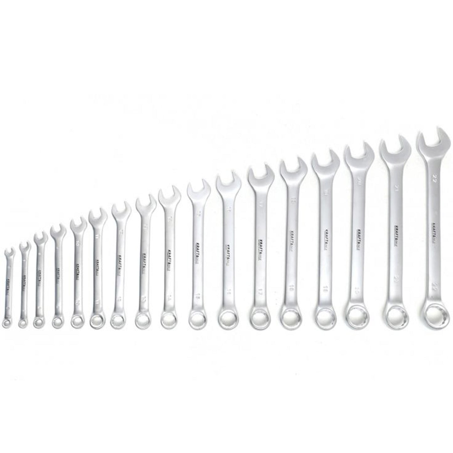 Set de chei combinate, 17 piese, Kraft&Dele KD10933, 6-22MM