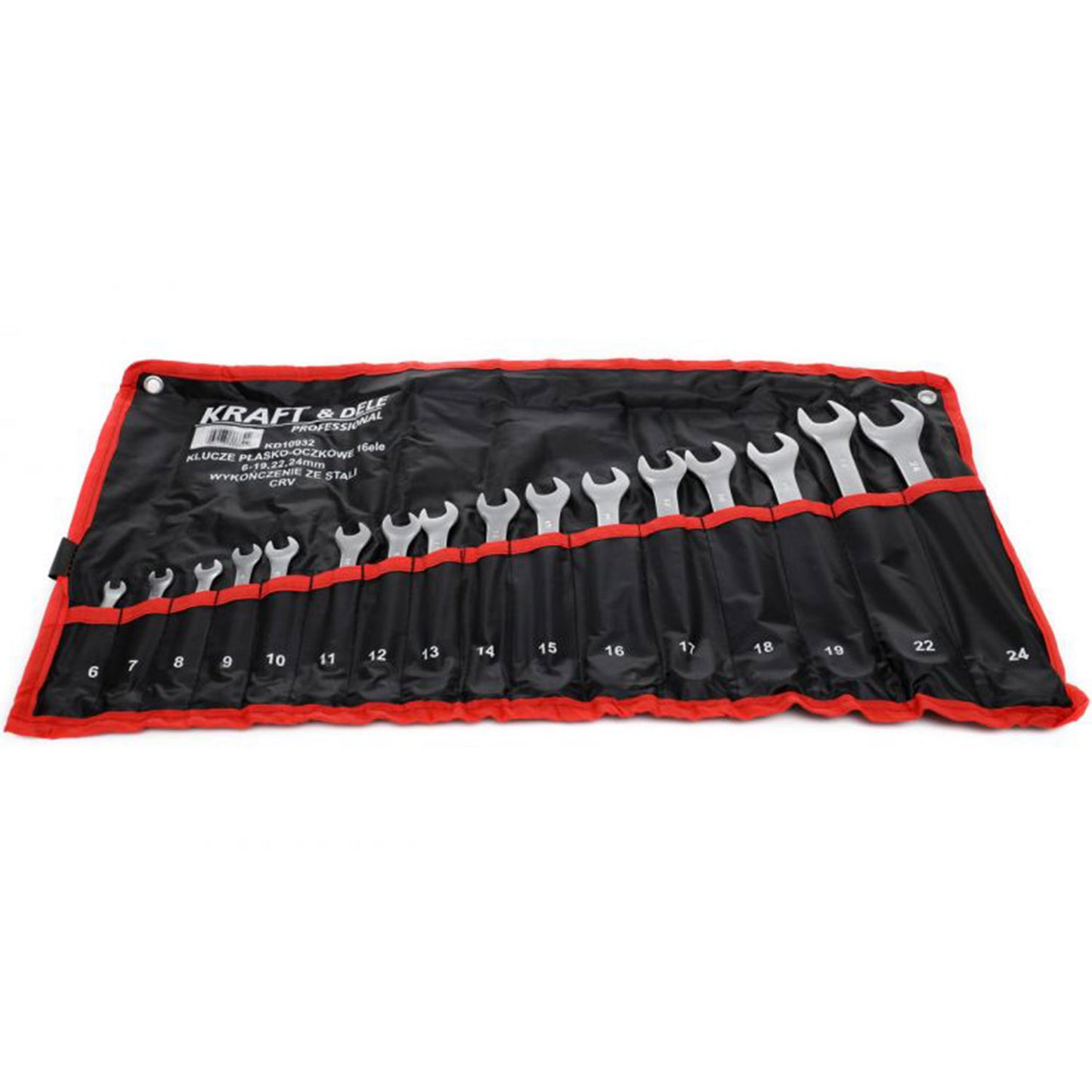 Set de chei combinate, 16 piese, Kraft&Dele KD10932, 6-24MM