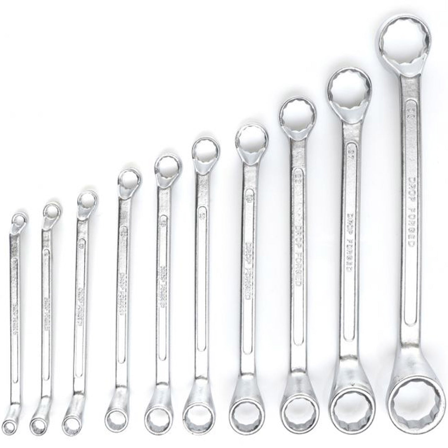 Set chei inelare cu cot, 10 piese, Kraft&Dele KD10929, 6-32MM