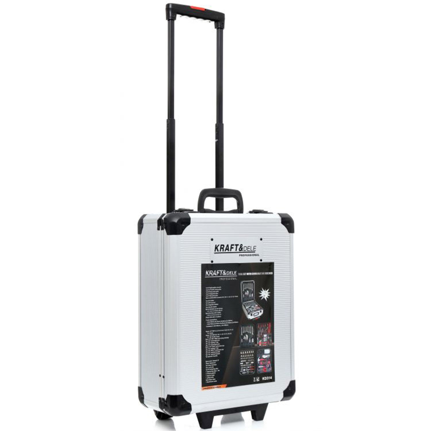 Trusa scule Kraft&Dele KD314 188 bucati, valiza de transport inclusa