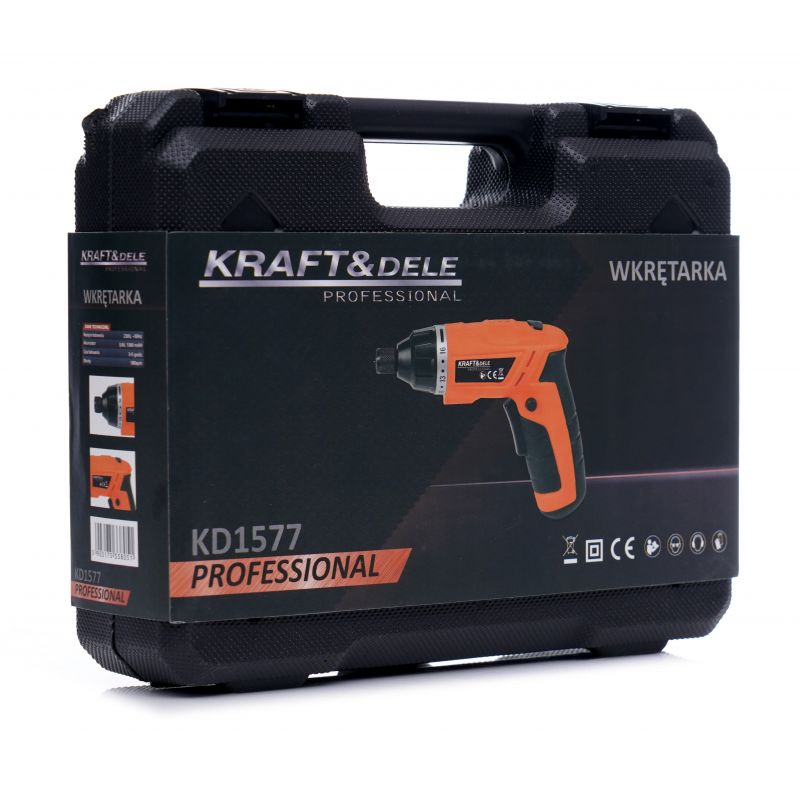 Surubelnita electrica cu acumulator Kraft&Dele KD1577, 3.6 V, set biti inclus