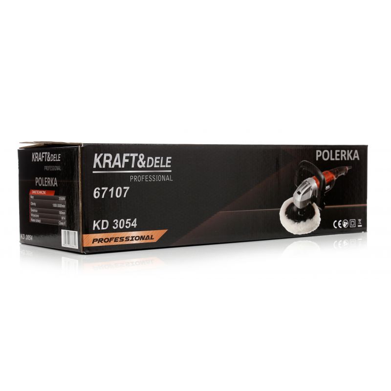 Masina de lustruit si polisat Kraft&Dele KD3054, 2550 W, 180 mm, turatie reglabila