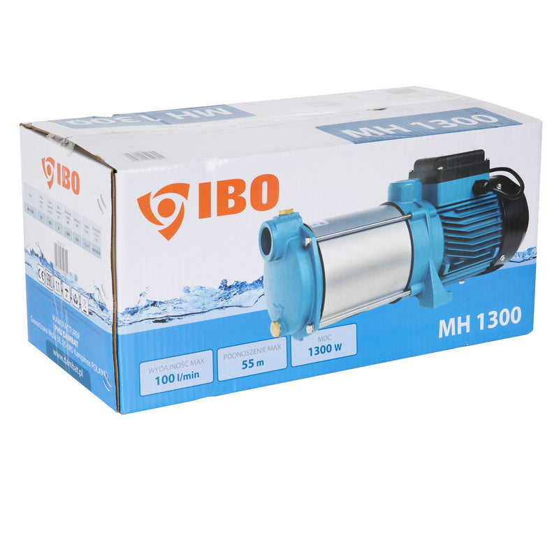 Pompa hidrofor IBO Dambat MH1300 230V, 1300W, 100l/min, H refulare max 55m, de suprafata