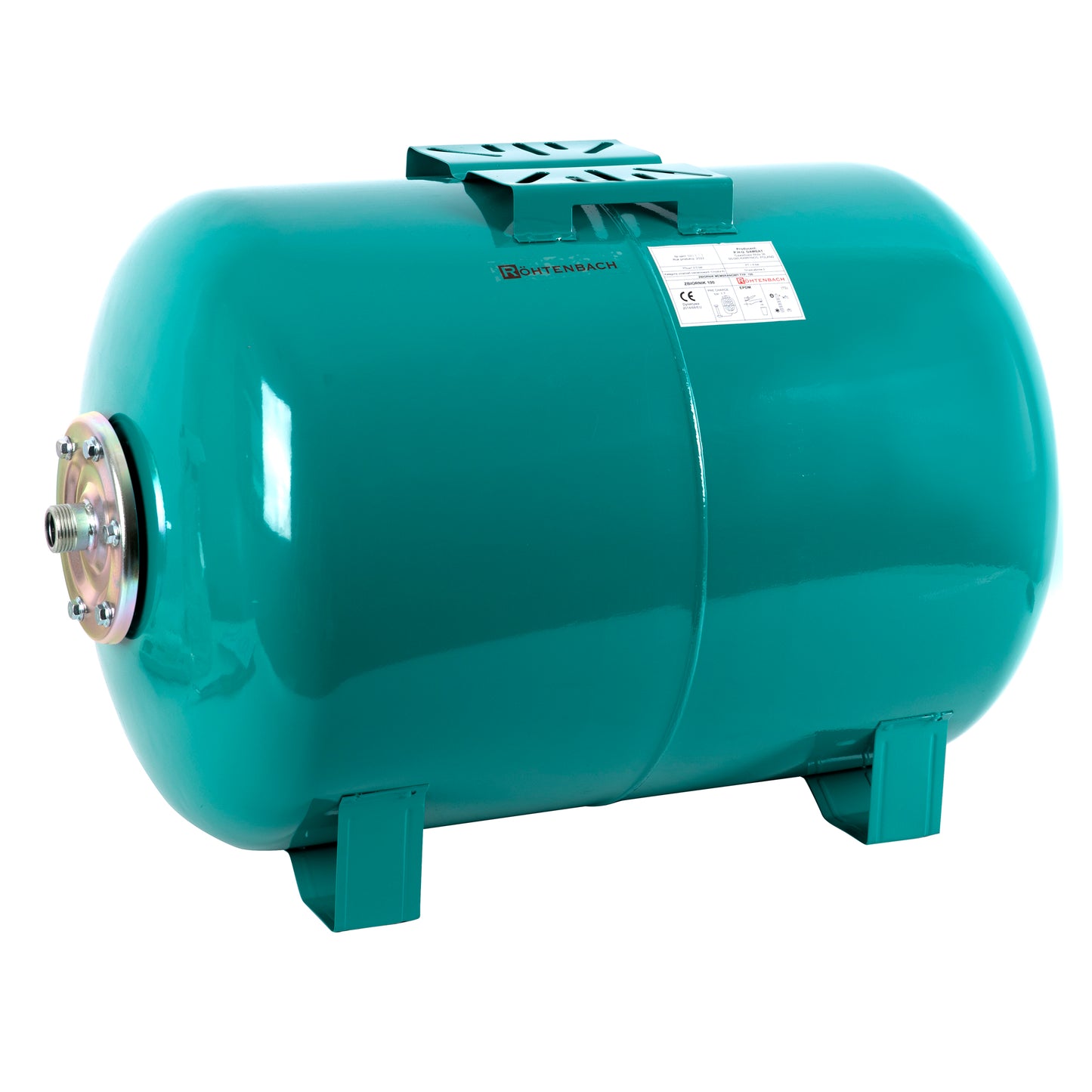 Vas expansiune Rohtenbach, 100 litri, orizontal cu diafragma, pentru apa calda si rece