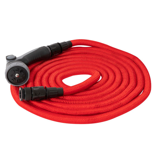 Furtun gradina extensibil, Liderman bamboo BXR50, 1 tol, Rosu 5-15m