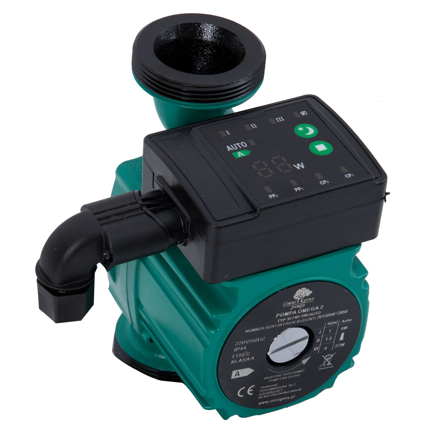 Pompa recirculare centrala Omnigena OMEGA2 32-40/180, debit 2.6m3/h, putere 22W