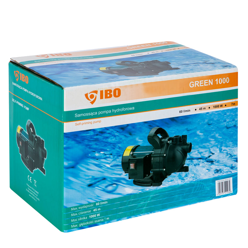 Pompa hidrofor IBO Dambat Green 1000, 1000W, 60l/min, H refulare 45m, de suprafata