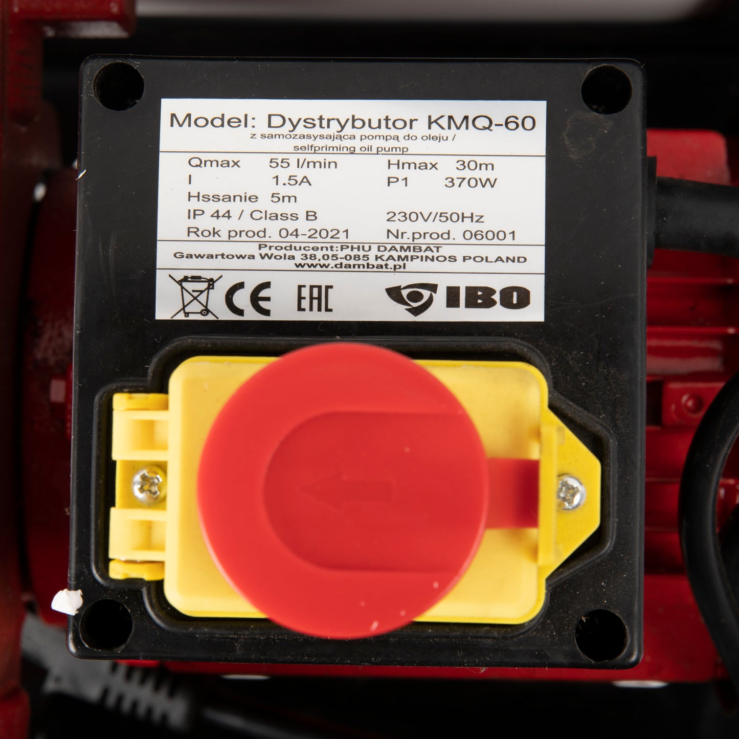 Pompa transfer motorina Einbach KMQ-60, 550W, 40l/min, pentru combustibili