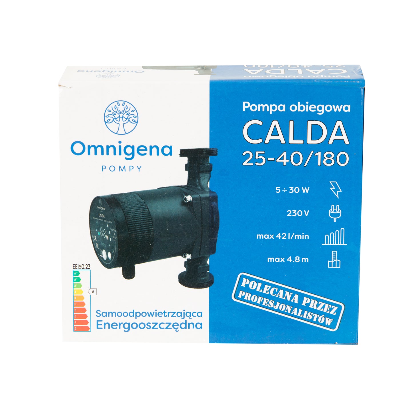 Pompa recirculare centrala Omnigena CALDA 25-40/180, debit 42l/min, putere 30W