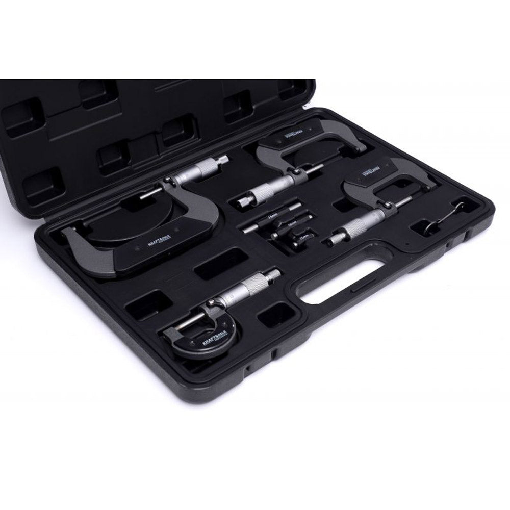 Set 4 Micrometre pentru masurarea dimensiunilor Kraft&Dele KD10443, 0-100mm