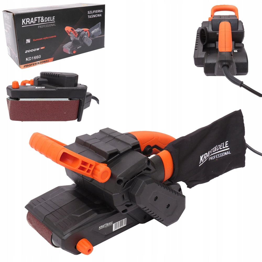 Slefuitor curea Kraft&Dele KD1660, 2000W, 380RPM, 76 x 533mm