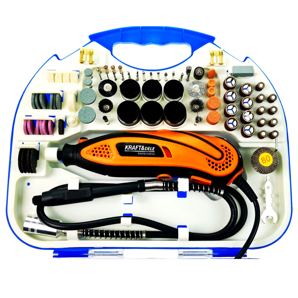 Masina de gravat Kraft&Dele KD10753, 210 accesorii, 270W, 35000RPM