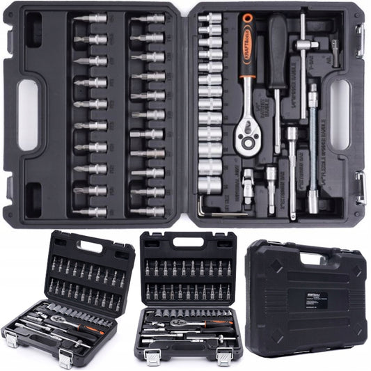 Trusa scule Kraft&Dele KD10469, 46 bucati, valiza de transport inclusa