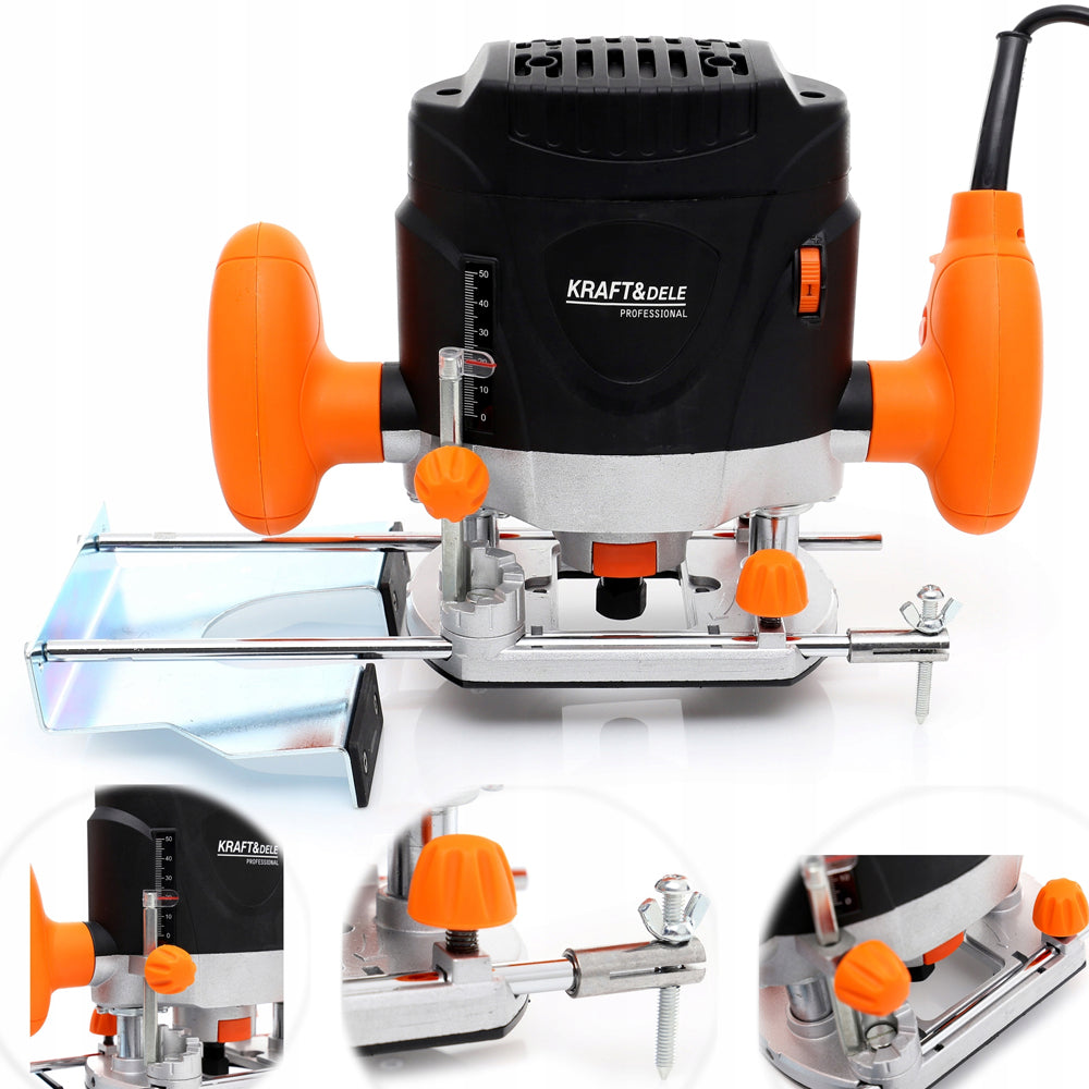 Freza prelucrare lemn Kraft&Dele KD1683, 1900W, 30000RPM