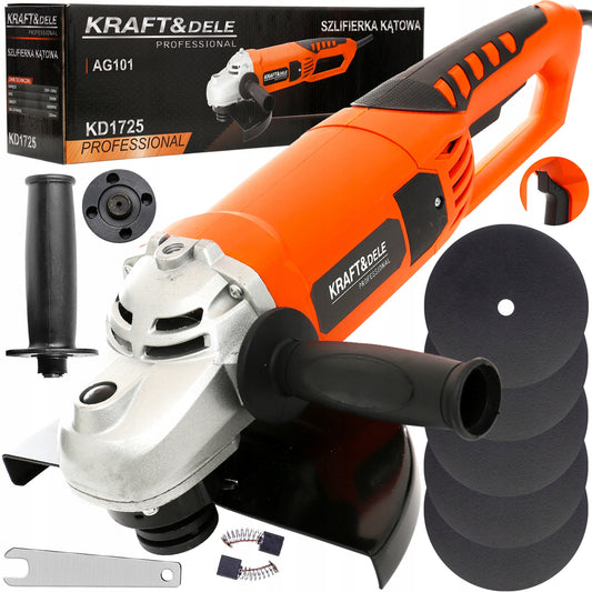 Polizor unghiular / flex Kraft&Dele KD1725, 2900W, 6000RPM, disc 230mm