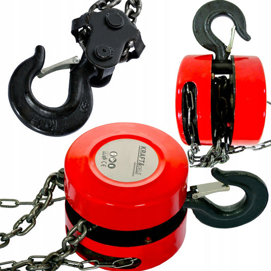 Palan cu Lant / Scripete Kraft&Dele KD1115, 1 Tona