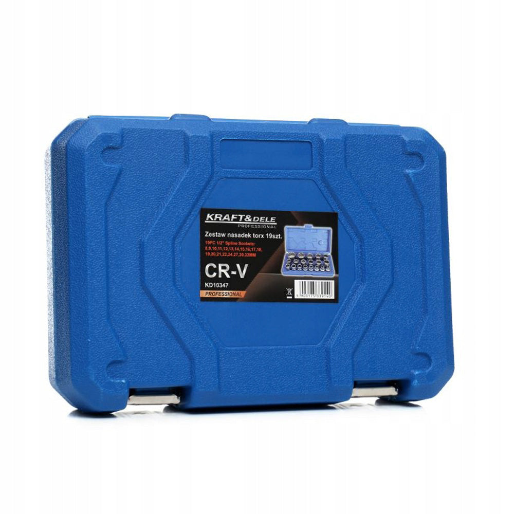 Set 19 prize cu impact Kraft&Dele KD10347, 8-32mm, valiza transport inclusa