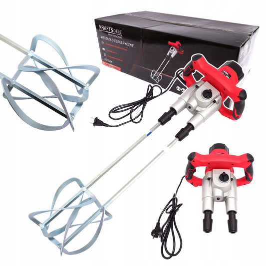 Amestecator mortar Kraft&Dele KD3034, 2800W, 680RPM, 2 Palete Incluse