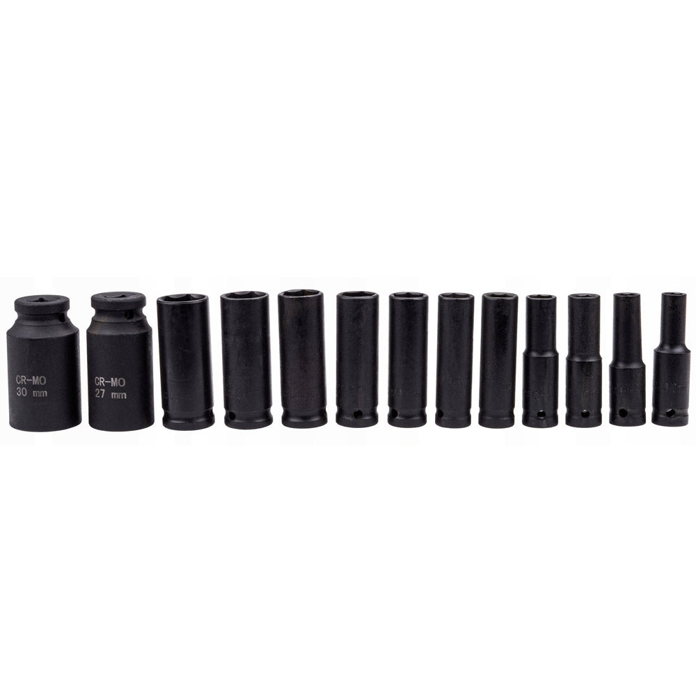 Set 13 prize cu impact Kraft&Dele KD10521, 1/2", 10-30mm, valiza transport inclusa