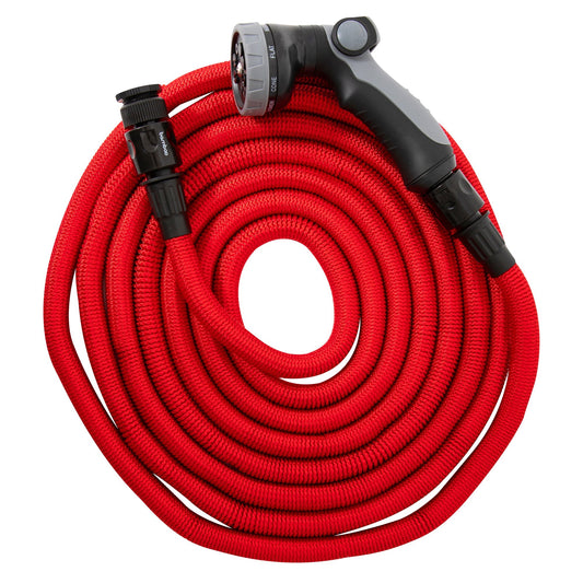 Furtun gradina extensibil, Liderman bamboo BXR25, 1 tol, Rosu 2.5-7.5m