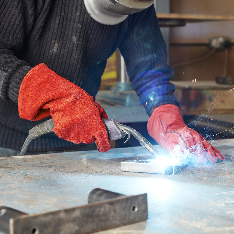 Manusi Sudura, Piele Intoarsa, Alpin Profi, Universale, Rosie