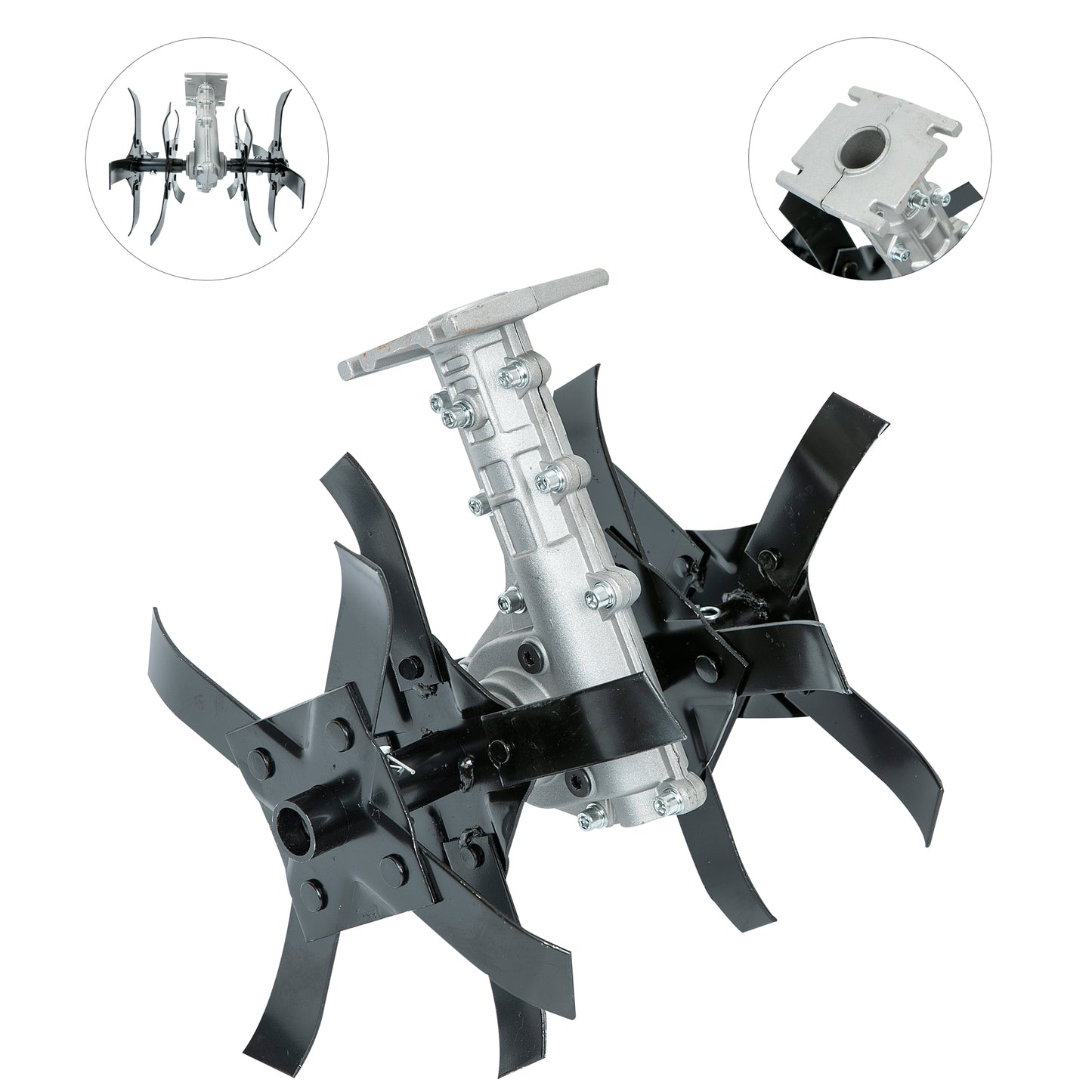 Cultivator motocoasa, 28mm x 9T, compatibil tija 28mm si 9 caneluri