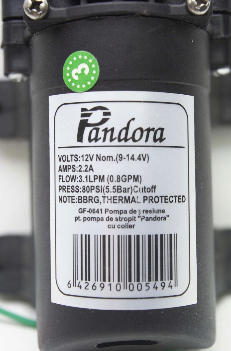 Pompa de presiune cu colier Pandora 12V, 5.5Bar, 80Psi, 3.1L/min