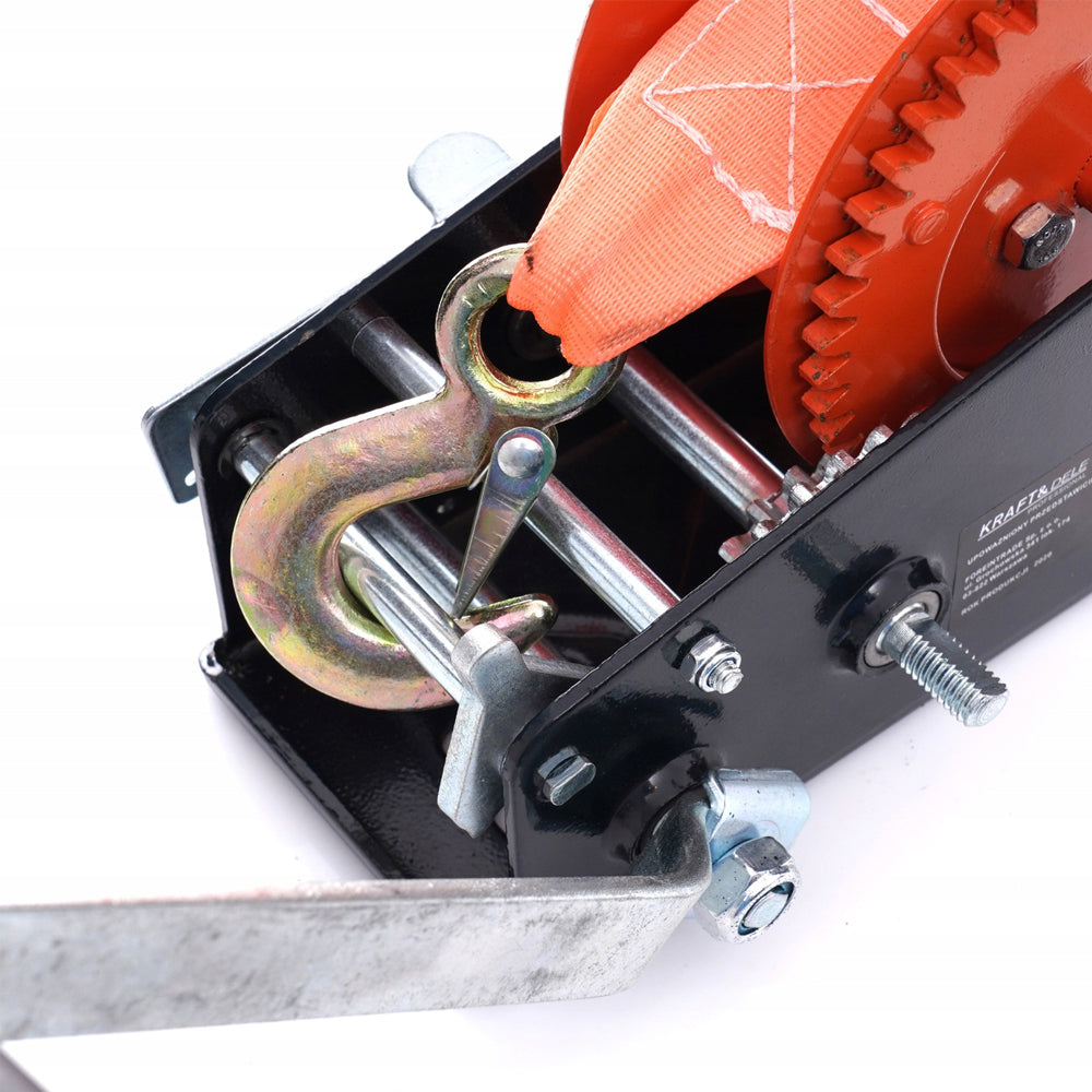 Troliu manual cu manivela Kraft&Dele KD1314, 2500lbs (1134kg)