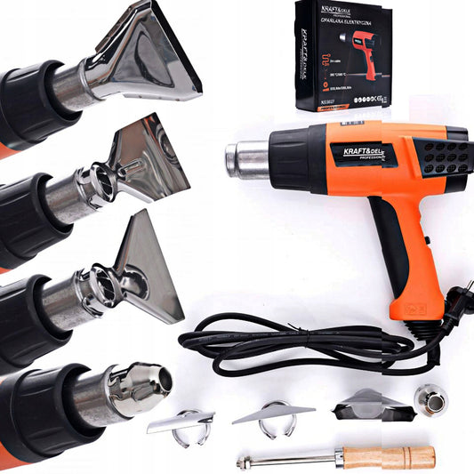 Suflanta aer cald Kraft&Dele KD3027, 2000W, 2 trepte, 580ᵒC