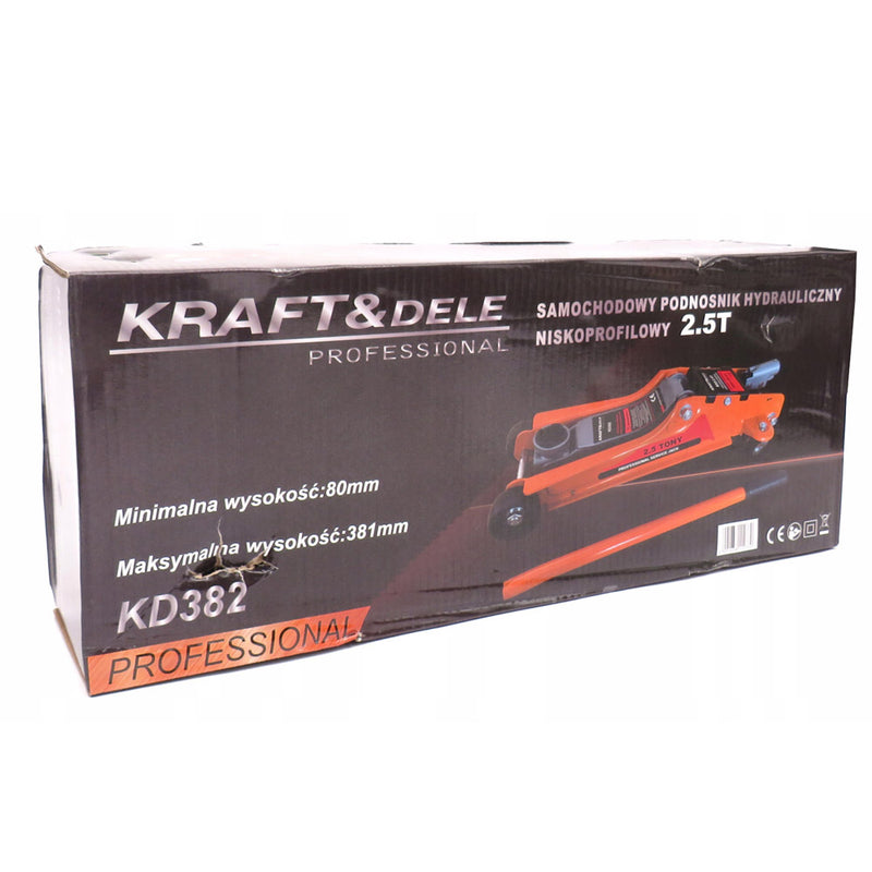 Cric hidraulic Kraft&Dele KD382, 2.5 tone, 85-381mm