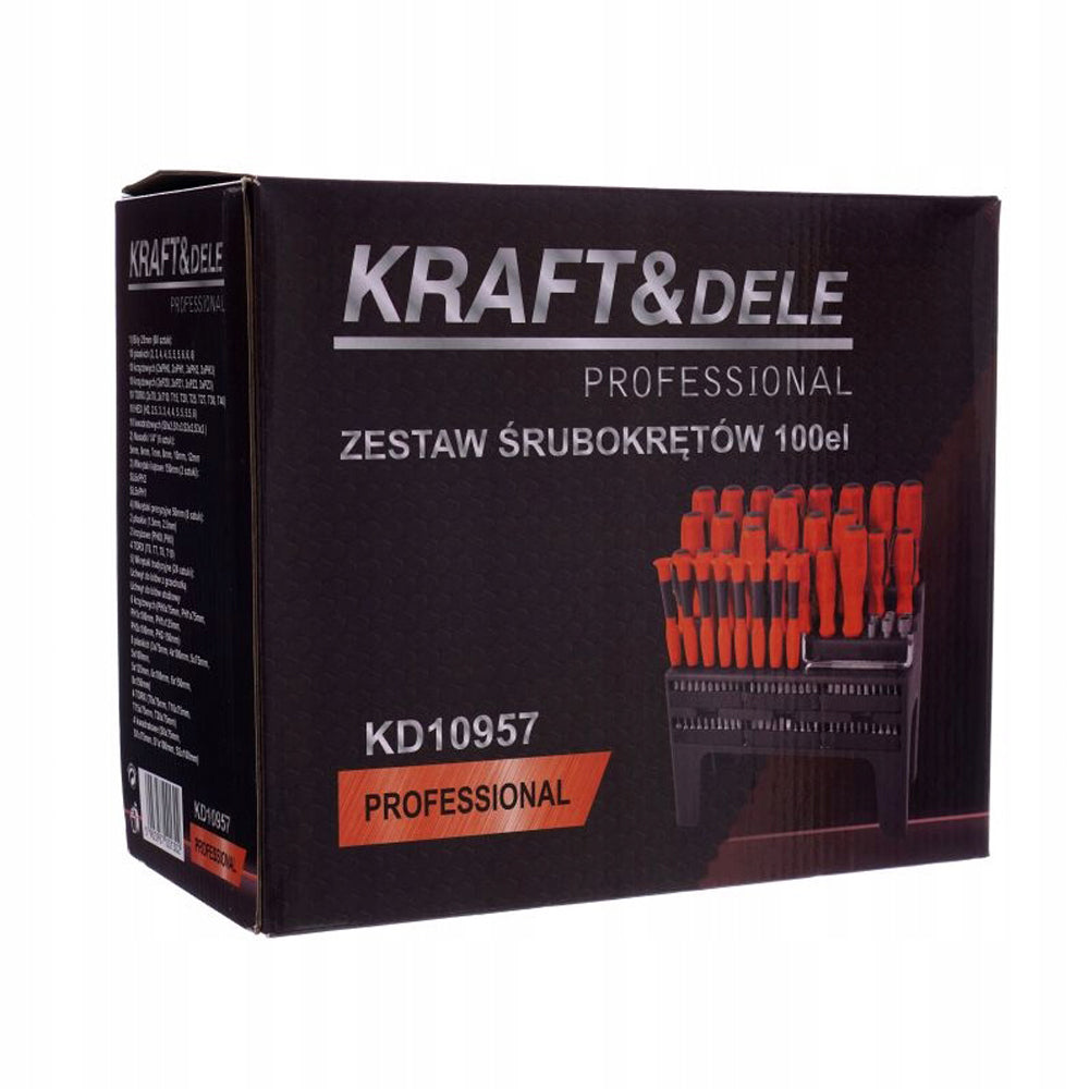 Set surubelnite si biti Kraft&Dele KD10957, 100buc