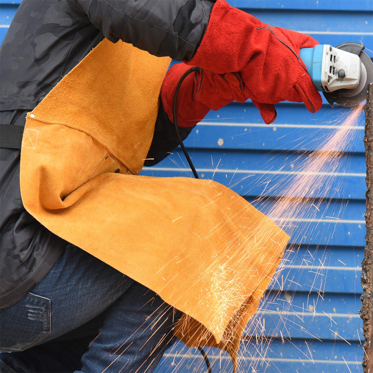 Manusi Sudura, Piele Intoarsa, Alpin Profi, Universale, Rosie