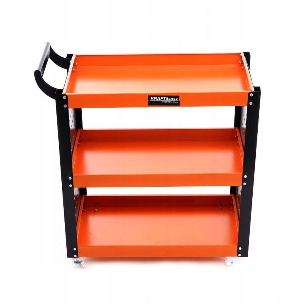 Carucior de atelier cu roti Kraft&Dele KD365, 3 rafturi