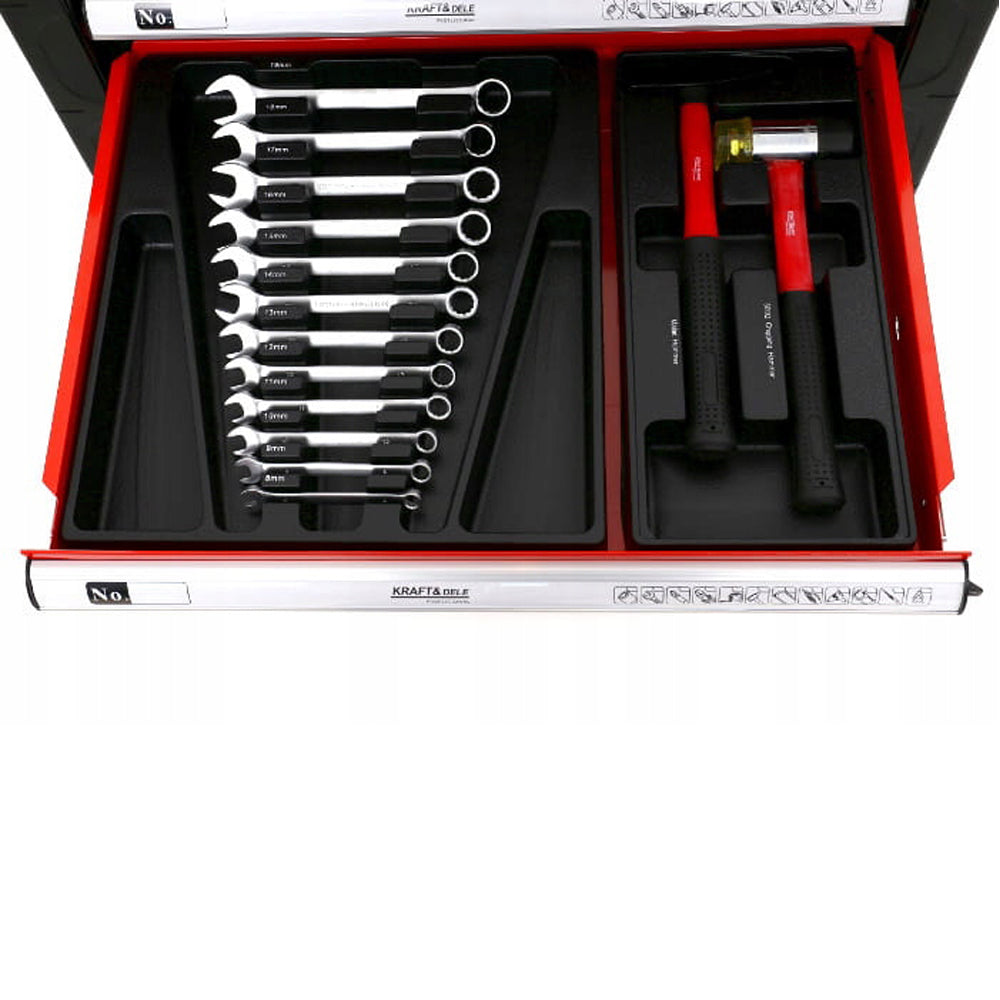 Dulap scule Kraft&Dele KD361, 985x766x465 mm, 6 compartimente, banc de lucru