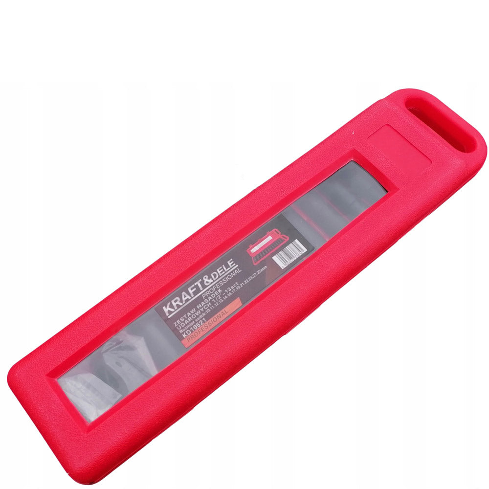 Set 13 prize cu impact Kraft&Dele KD10521, 1/2", 10-30mm, valiza transport inclusa