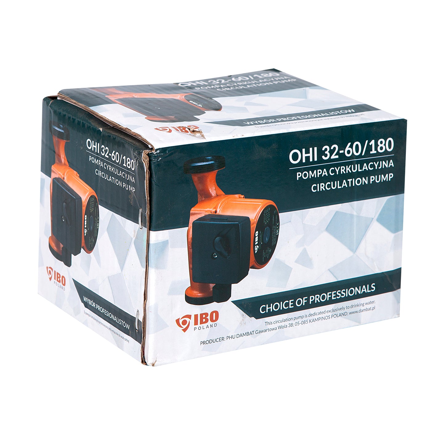 Pompa recirculare centrala IBO Dambat OHI 32-60/180, debit 55l/min, putere 93W