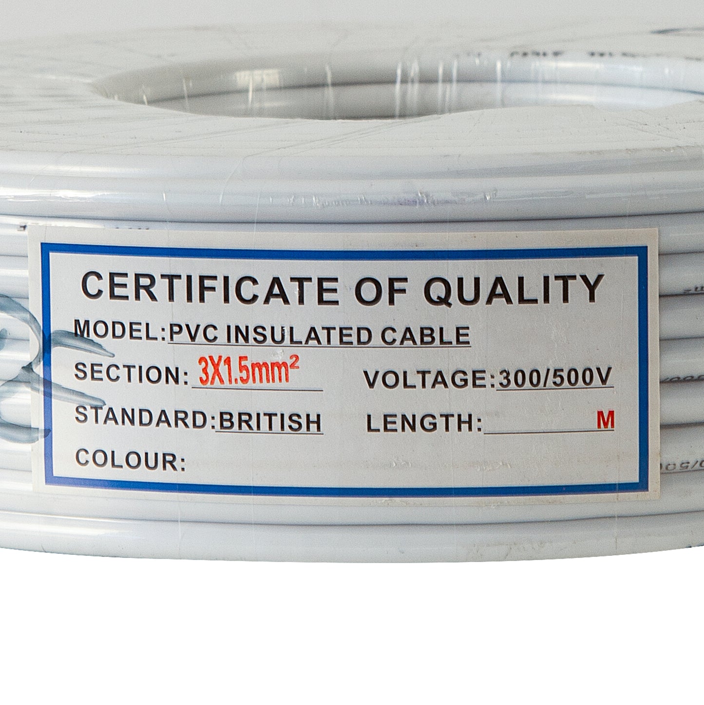 Cablu electric 3X1.5 MM, rola 100m, Liderman